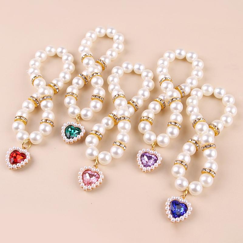 Adjustable Pet Pearl Necklace Cat Dog Pearl Collar Wedding Party Pet Jewelry Accessories Pet Products Pet Birthday Gifts