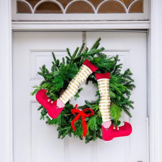 Рождественские украшения Украшения в виде ножек эльфа Праздничный верхушка для елки Подвесные реквизиты для камина Усилитель праздничной атмосферы Принадлежности для праздничной вечеринки