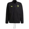 Ювентус Футбольная тренировочная спортивная куртка с отложным воротником Мужская верхняя одежда Черный GR2909