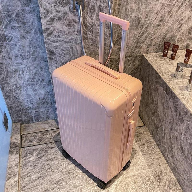 Женский легкий прочный чемодан: Новая модель с бесшумными колесами, большой вместимостью и кодовым замком