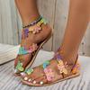 New Set of Toes Colorful Wind Women's Sandals Holiday Lightweight Butterfly Large Size Beach Shoes