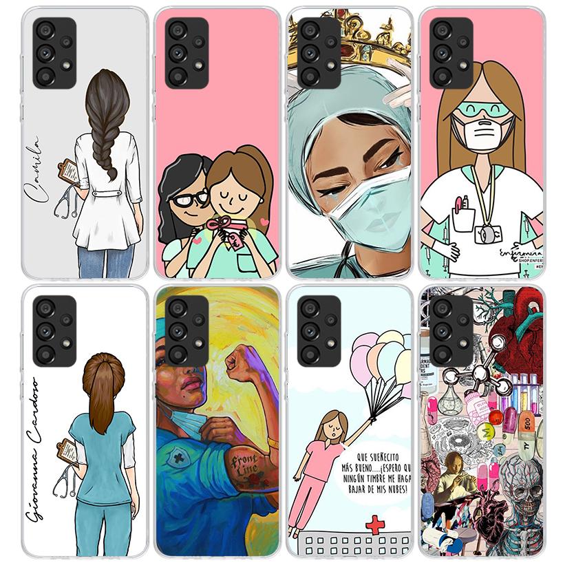 Medicine Nurse Doctor Phone Case For Samsung Galaxy A17 A16 A15 A14 A13 A57 A56 A55 A54 A53 A37 A36 A35 A34 A33 A26 A25 A24 A23