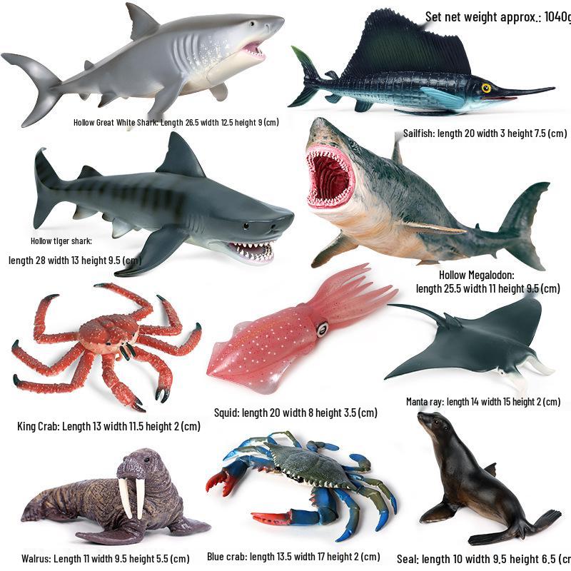 Набор моделей диких животных Арктики: Белый медведь и пингвин