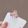 Модные Мини-Краб Металлические Заколки Маленькие Аксессуары Для Волос Для Женщин Девочек Розовые Стразы Цветок Бант Заколка Для Волос Зажим Для Челки