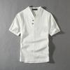 Men's Clothing Large Size Tracksuit Husband Summer Suit Linen T-shirt Fashion Male Set Chinese Style Plus Two Piece