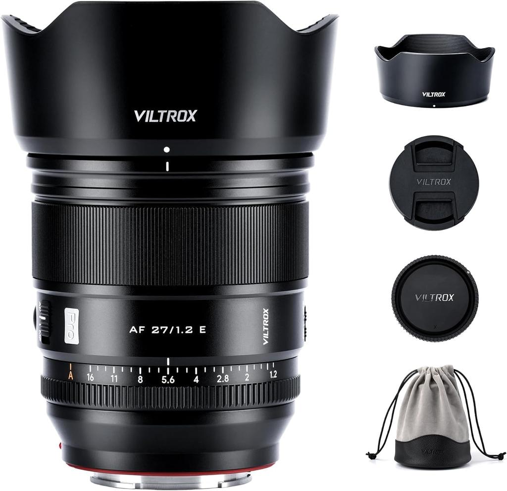 VILTROX AF 27 мм FE Pro Single Focus сменный телеобъектив среднего размера для Sony Auto Focus Small and Light Eye AF сверхбольшая апертура фокусного объектива