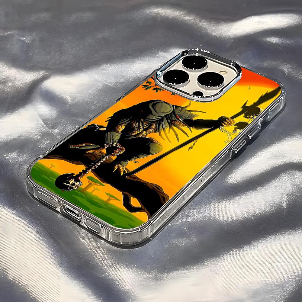 Predator Phone Case For IPhone 17 Pro Max 16 15 14 Pro Max IPhone 13 Pro Max 11 Plus Transparent Cover