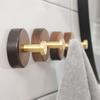 Solid Wood Suction Cup Hook Self-Adhesive Bathroom Hook Space Saving Wall Mount Hook  Door Hanging