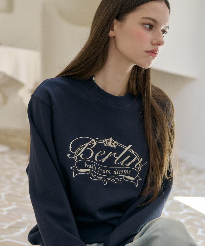 CPGN STUDIO Berlin Embroidered Sweatshirt Navy