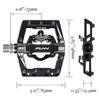 Funn Mamba S Binding Pedal Single Side SPD Compatible Mountain Bike Pedals Single Side Flat Pedals Suitable for Mountain BMX Gravel Bicycle Pedals - -