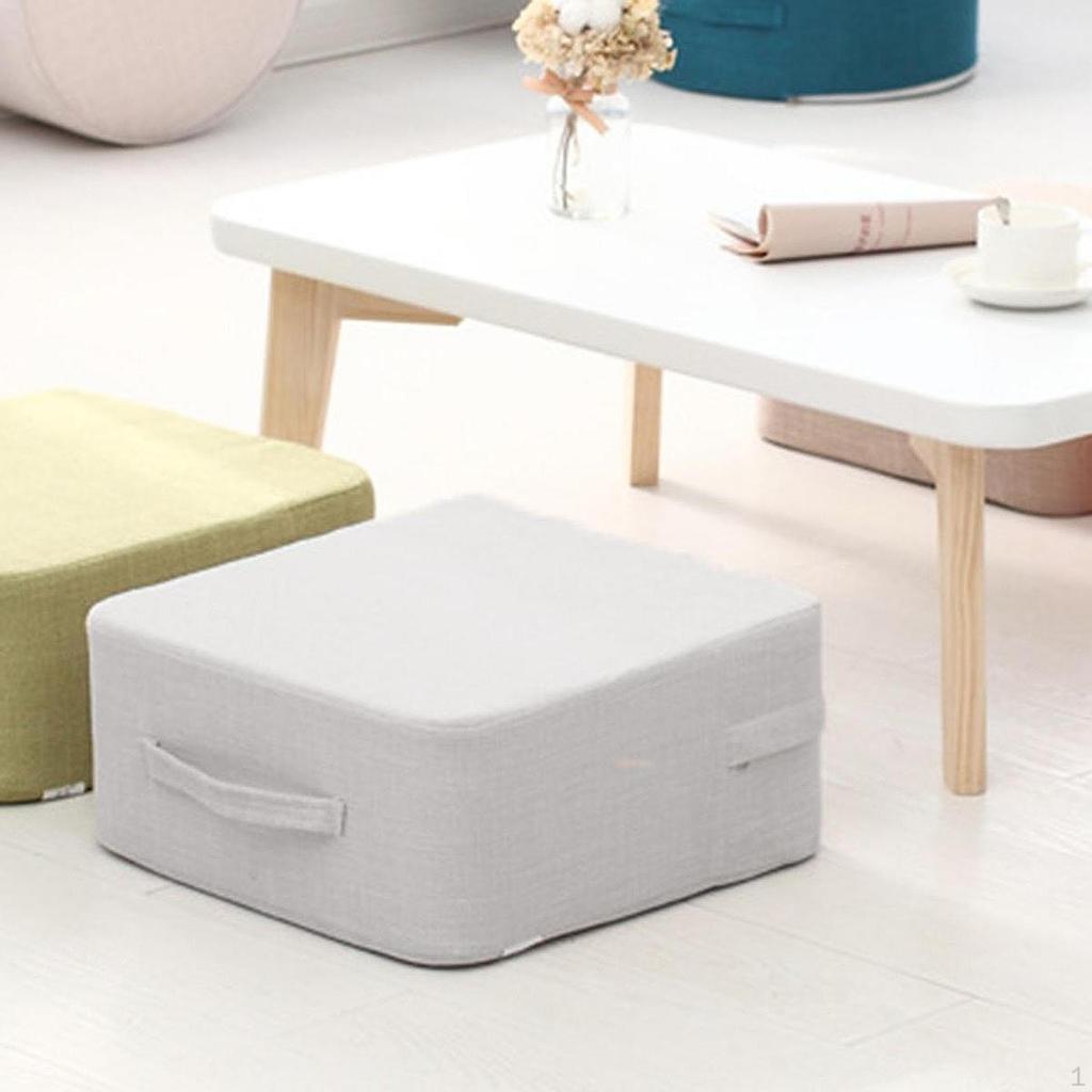 Подушка-сиденье для пола 15,75x15,75x7,09 дюймов Прочность Сиденье Квадрат для Спальни Дома