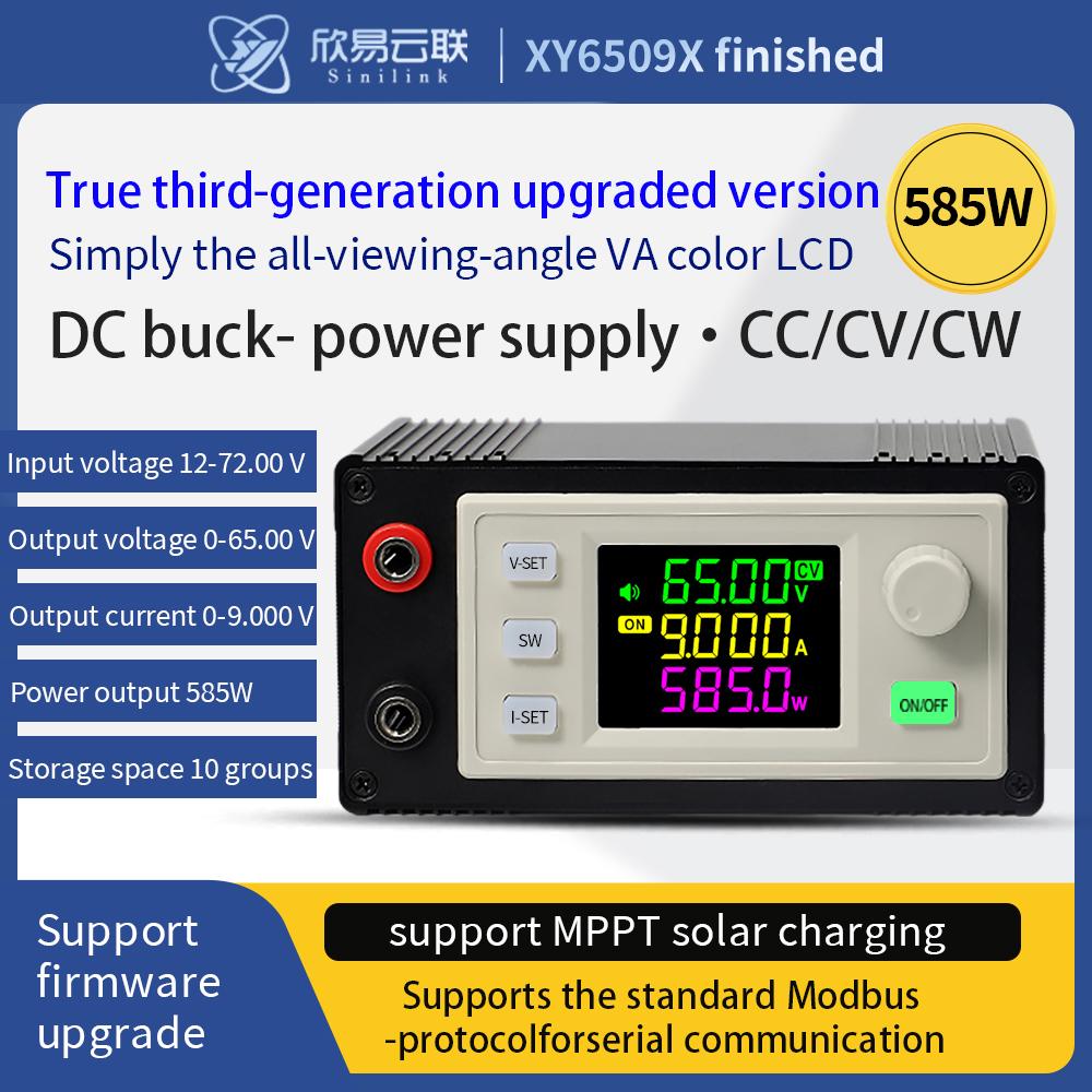 12-72V to 0-65V 9A 585W DC DC Buck Boost Converter CNC Adjustable Regulated CC CV Laboratory Power Supply Solar Charge Module