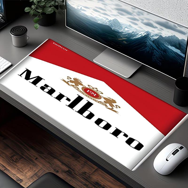 Marlboro Print Mouse Pad, for Keyboard Pad Laptop PC Mat for Office Home Use, Desk Decor, Perfect Birthday Gift for Gamers