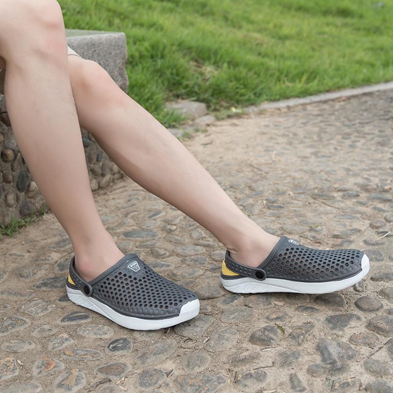 Унисекс летние садовые сабо сандалии легкие дышащие пляжные уличные тапочки для мужчин женщин 36-45