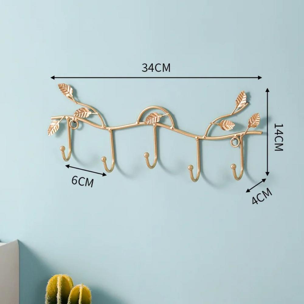 Креативная вешалка для ключей и крючок для одежды - настенное украшение. Легкий роскошный железный крючок для одежды у входа, элегантная вешалка для входа.