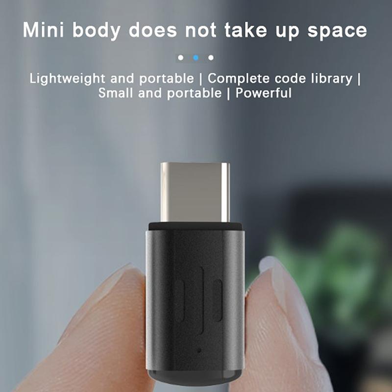 Интерфейс Type C Управление через умное приложение Пульт дистанционного управления мобильным телефоном Беспроводной инфракрасный адаптер для бытовой техники Для телевизора ТВ-приставки