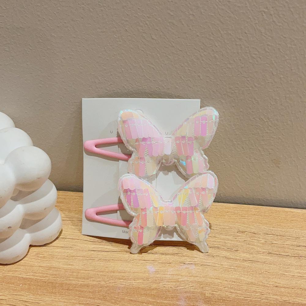 2 шт. новые милые заколки для волос принцессы с бабочкой и пентаграммой для девочек, детские головные уборы, заколки для волос, заколки, аксессуары для волос