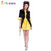 Halloween Pirate Cosplay Pirates of the Caribbean Costume Golden Noble Skirt Female Pirate Costume