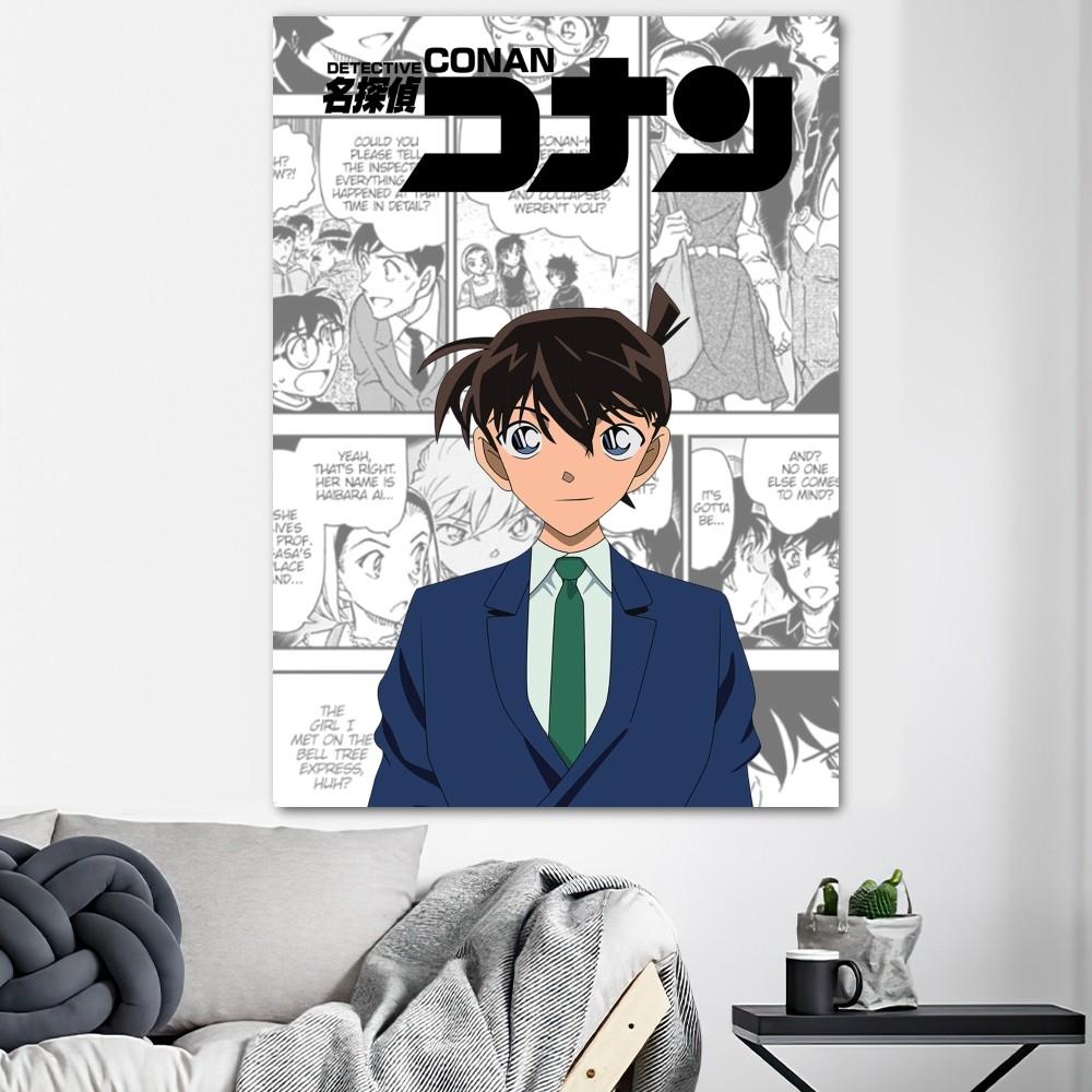 Detective Conan Anime Poster Prints Wall Decals Sticker Pictures Living Room Home Decoration