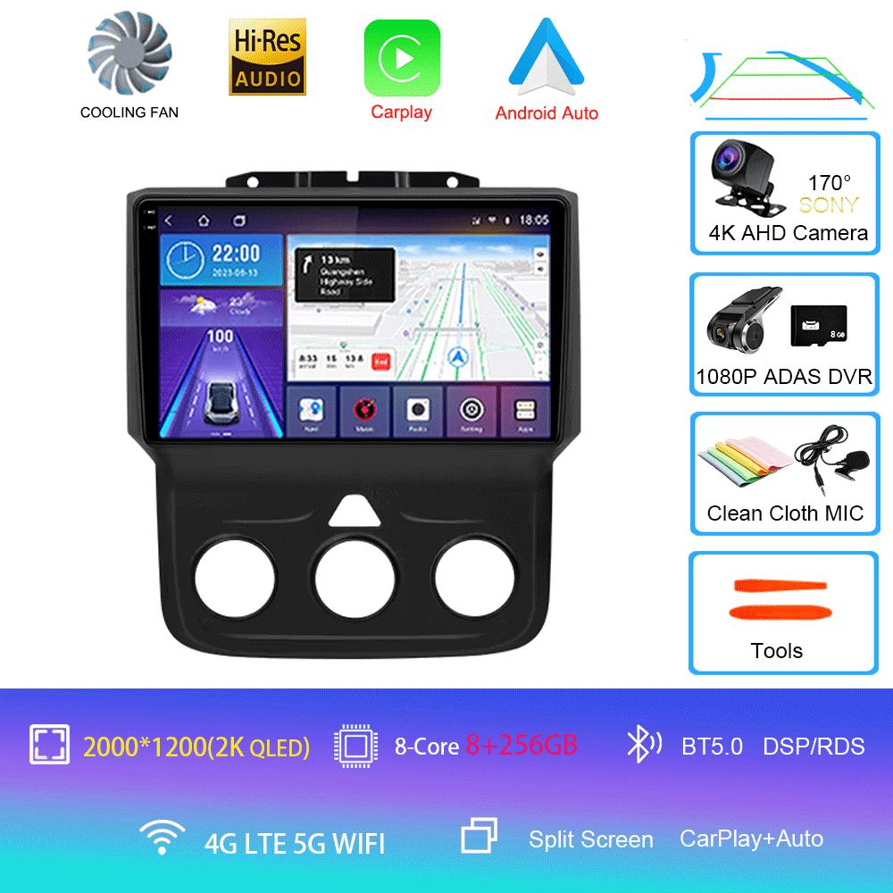 Автомагнитола Android 14 для Dodge Ram 4 IV DJ DS 2013 - 2019 Мультимедийный видеоплеер Навигационная стереосистема GPS Нет 2din 2 din dvd