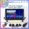 Android 13 для Mitsubishi Outlander GN0W 2021 - 2025 5G WIFI мультимедийный проигрыватель GPS навигация без 2Din авто радио стерео Carplay
