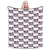 Charlie Kirk Speaking Funny Meme Flannel Blanket Adults Girls  Soft Bedding Throws Winter Bedroom Bedspread Sofa Bed Cover