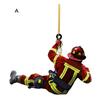 Броня пожарного, униформа пожарного, автомобильное зеркало заднего вида, кулон, аксессуары, рождественская елка, гном, орнамент, украшение, подвесное очарование, интерьер заднего вида