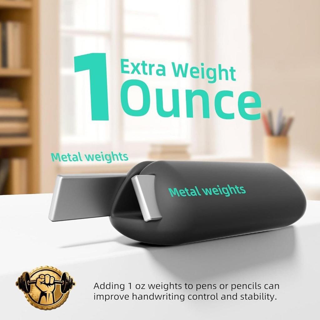 1pcs Weighted Pencil Handwriting Aid Correction Tool for Children Elderly Meetings Exam Preparation Note-Taking Art Sketching