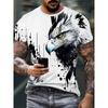 T-Shirts Oversize Eagle Graphic T-Shirt Summer Short Sleeve Tops Tees Oversized Fashion Animal Men T-Shirt Vintage Men's Clothes