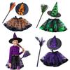 Enchanting Witch Dress Up Set Eye Catching Witch Dress Up Set Portable Witch Costume Set For Halloween Parties