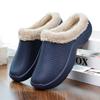 Fashion Men's Clogs Short Plush Slippers Winter Fashion Hole Shoes Beach Sandal Indoor House Flat Shoes Lightweight Soft Bathroom Slide