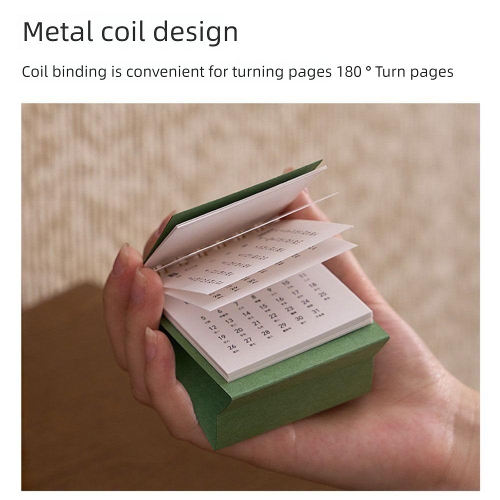 Украшение рабочего стола 2026 Настольный календарь Портативный ежедневник Мини-календарь Офисные школьные принадлежности