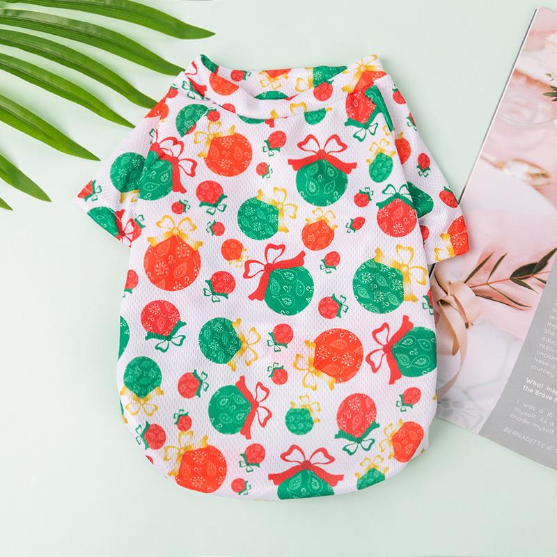 Новая рождественская одежда для собак Китайский Новый год Тедди Тхан Медведь Померанский шпиц Кошка Домашнее животное