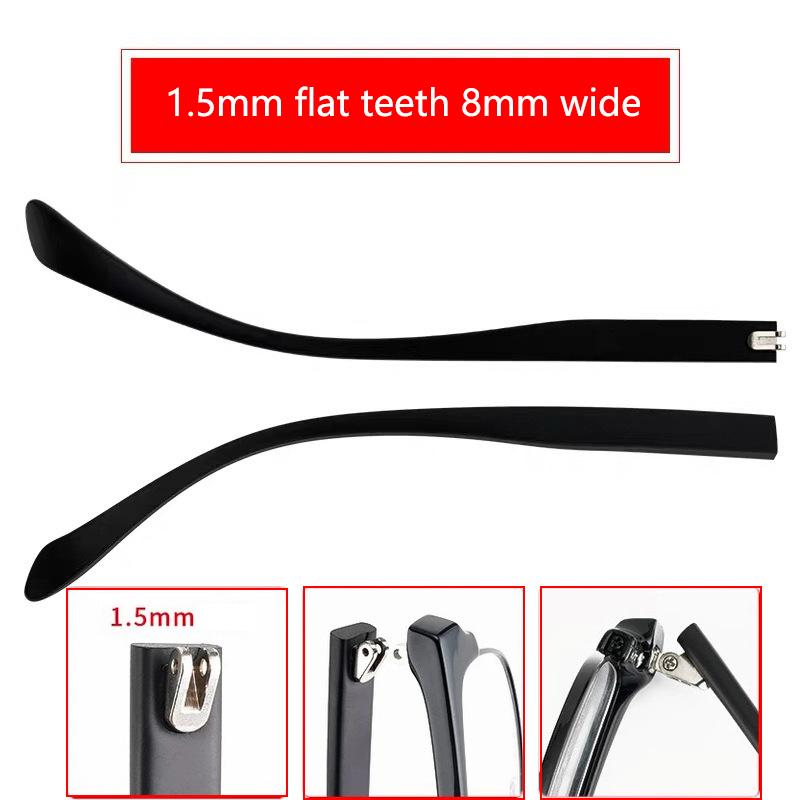 1 пара дужек для очков, дужки с двойным зубом, плоские зубцы, замена очков из TR90, противоскользящие ножки, аксессуары для ремонта очков