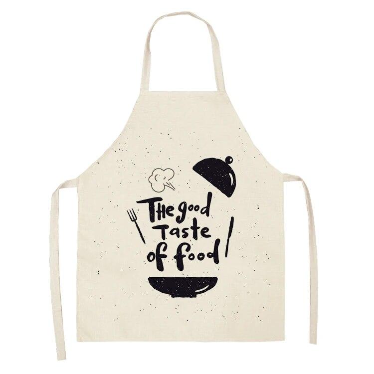 1 Piece Letter Men's and Women's Kitchen Aprons Linen Apron Home Apron Home Cooking Apron Catering Cleaning Apron Wholesale
