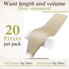 Full Shine Tape In 100% Remy Human Hair Straight Double Sided Blonde Comfortable Silky Natural Tape For Women