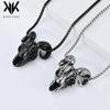 Retro Skull Goat Head Necklace Niche Personality Dark Devil Satan Titanium Steel Pendant