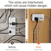 Wall-Mounted Sticker Punch-free Plug Fixer Home Self-Adhesive Socket Fixer Seamless Power Strip Holder Power Strip Holders New