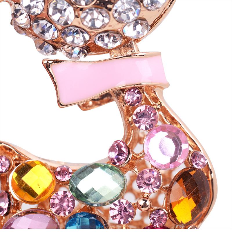 2024 Новый креативный милый брелок в виде семицветного мультяшного пятнистого оленя, женская сумка, аксессуары, металлический кулон, автомобильный брелок, подвески