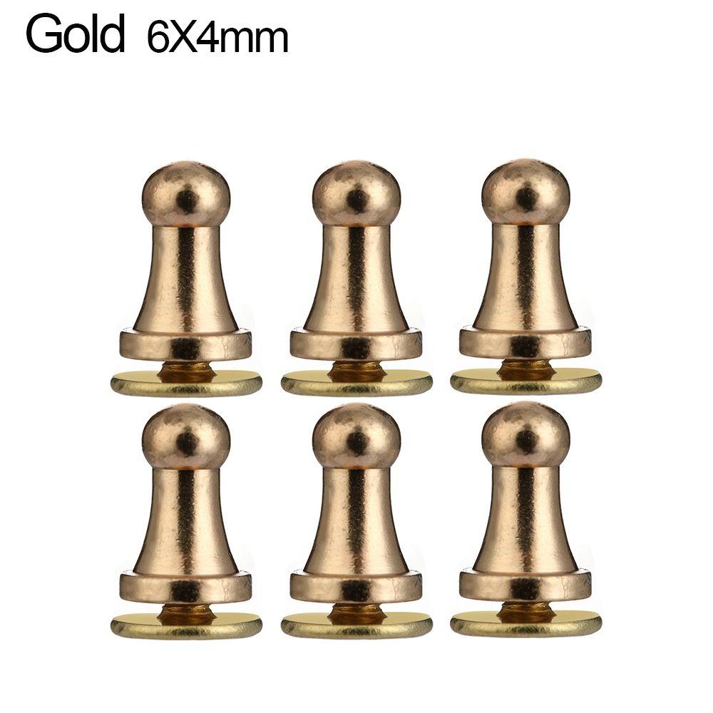 10pcs DIY Brass Nail Hat Bag Leather Craft Clothes/Bag/Shoes Monk Head Screws Garment Rivets