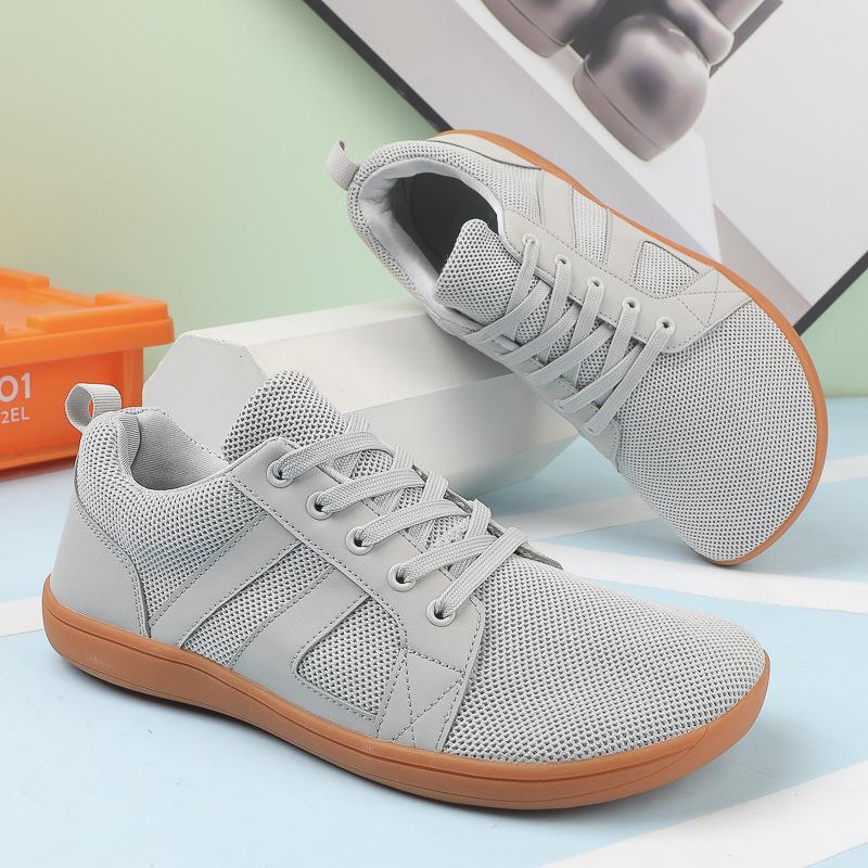 Мужские и женские пары широкие колодки обувь босиком летающие тканые сетчатые дышащие нескользящие мягкая подошва для помещений бег велоспорт фитнес обувь