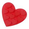 10-гнездная силиконовая форма в форме сердца, сделай сам ко Дню святого Валентина, форма для шоколадных конфет, помадки, желе, пудинга, десерта, выпечки