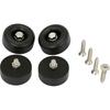 Набор из 4 шт. Прочные резиновые бамперы 2,5 дюйма для дверей-рамп прицепов и грузовых автомобилей - Амортизирующие дверные стопоры с комплектом болтов/гаек, Универсальная установка