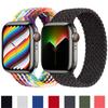 Плетеный ремешок-петля Solo для Apple Watch Series 7, 41 мм, 44 мм, 45 мм, 38 мм, 42 мм, 40 мм, нейлоновый эластичный ремень, браслет, iWatch Series 6 SE 5 4 3