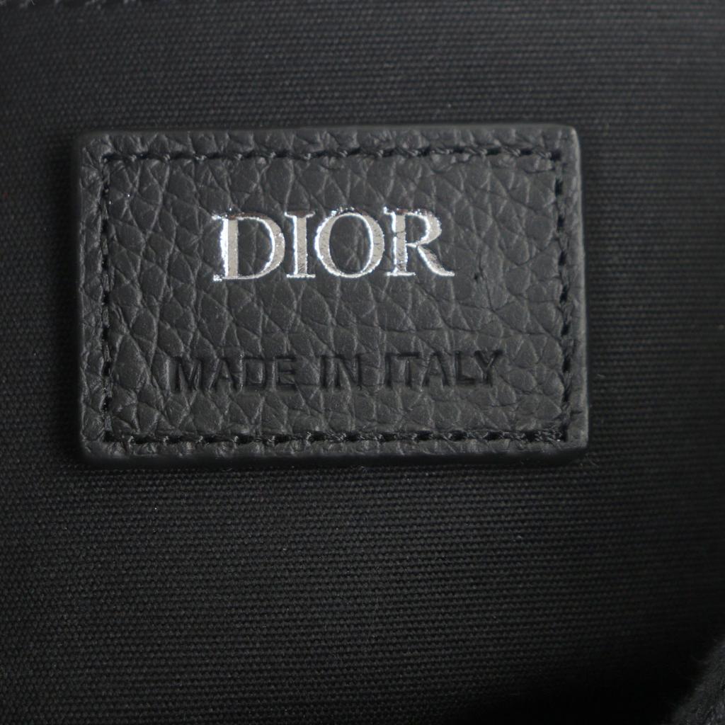 Превосходный клатч DIOR Oblique Rango Pouch из черной парусины мужской 2ADCA474YKY Б/У