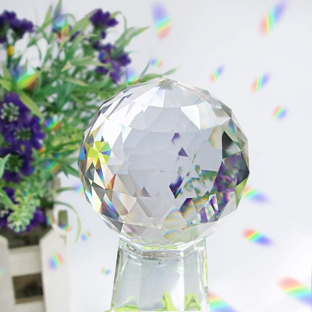 Clear Crystal Ball Prism Window Rainbow Maker Window Prisms Suncatcher for Feng Shui