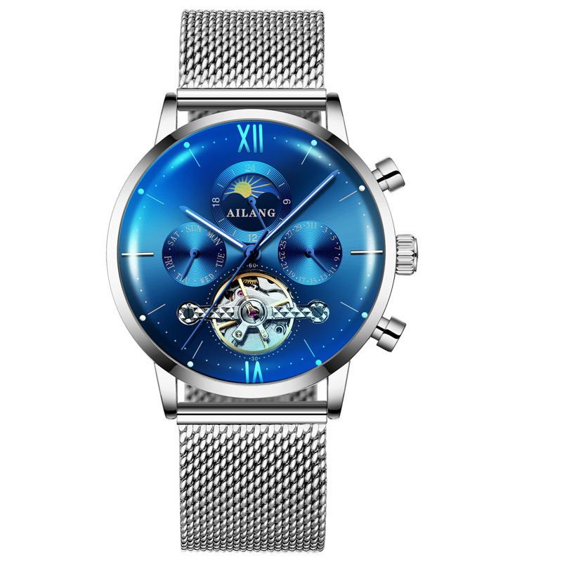 AILANG Watch Fashion Fully Automatic Mechanical Watch Male Watch Hollow Men's Watch Source