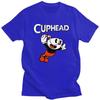 Custom Cuphead Tshirts for Unisex Short Sleeves T Shirt Fashion Cartoon Game T-shirt Loose Fit 100% Cotton Tees Gift Idea
