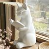3D-печатная статуэтка читающего кота, милая статуэтка кота, читающего книгу, с очками, коллекционная скульптура животного для книжной полки, декора стола, подарок для кота