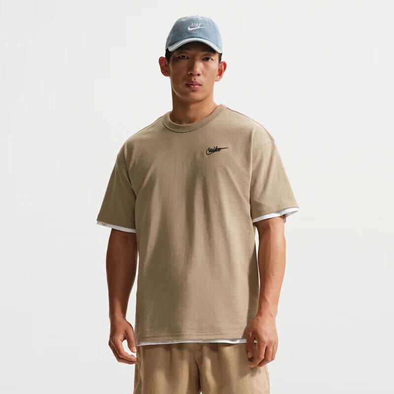 NIKE Men's Casual Breathable Short-Sleeve Knit T-Shirt